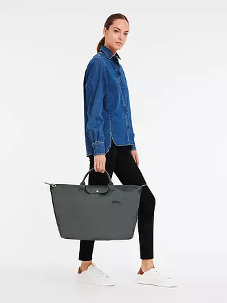 LONGCHAMP | Le Pliage Green Reisetasche Small, Graphite | 